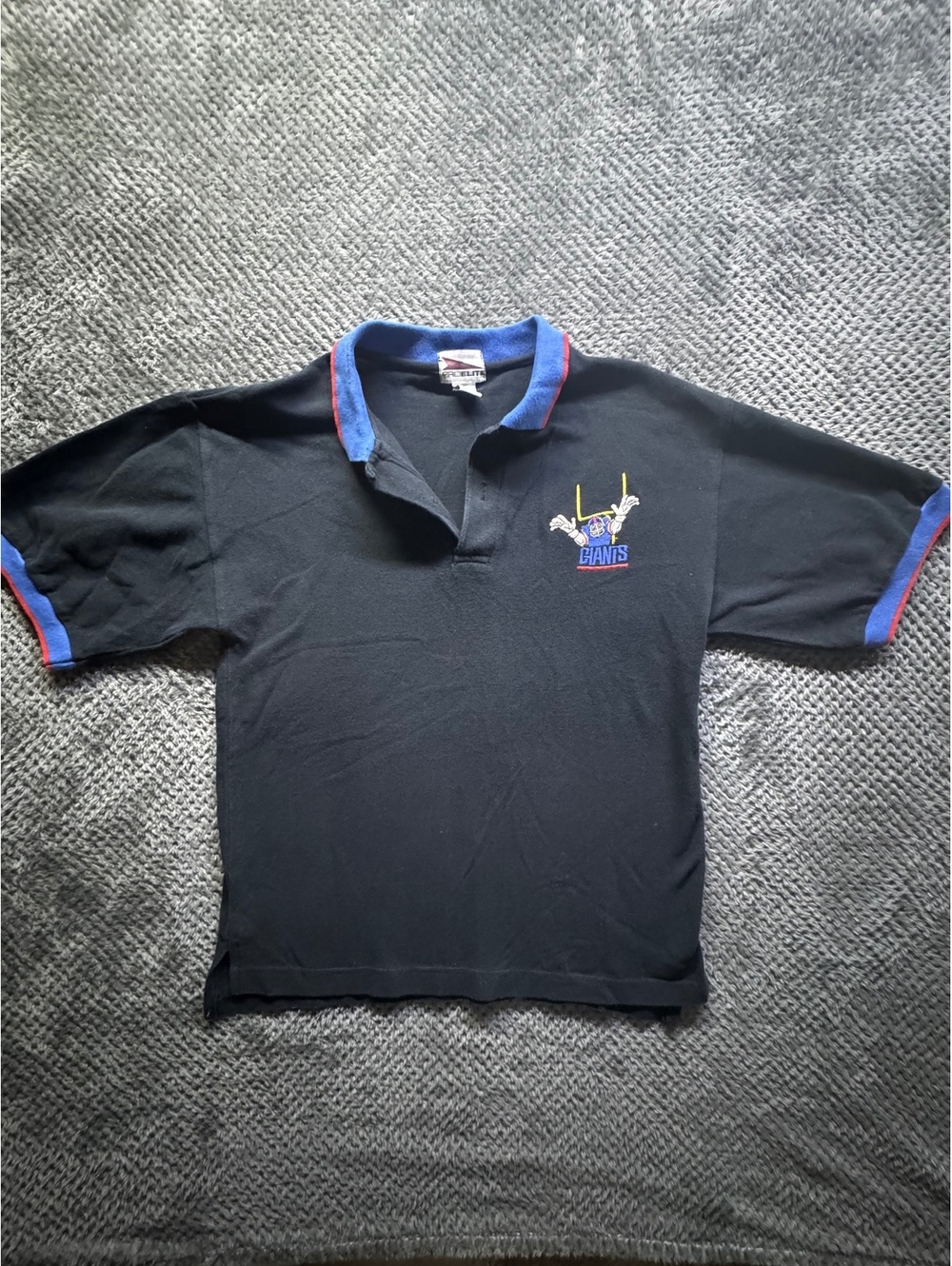 New York Giants Pro Elite Vintage Mens Medium Polo Black 617